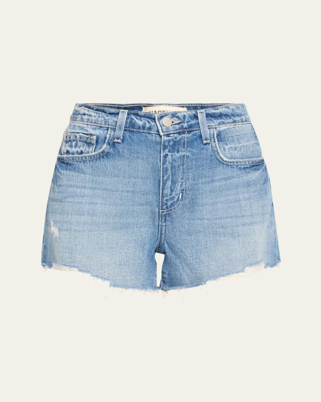 Beck High-Rise Denim Shorts